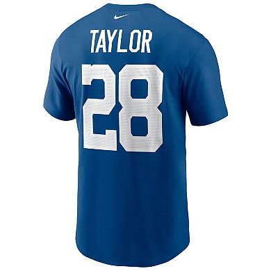 Men's Nike Jonathan Taylor Royal Indianapolis Colts Player Name & Number T-Shirt