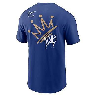 Men's Nike Royal Kansas City Royals Wordmark Local Team T-Shirt