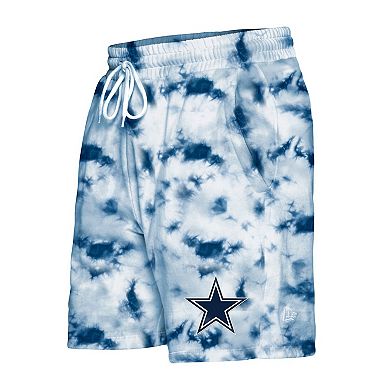 Men's New Era Navy Dallas Cowboys Tie-Dye Shorts