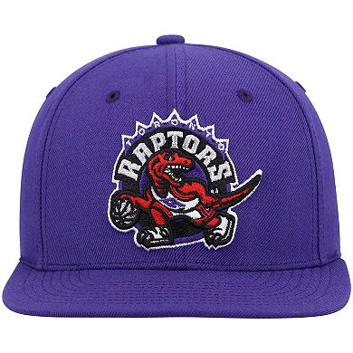 Men's Mitchell & Ness Purple Toronto Raptors Hardwood Classics Team Ground 2.0 Snapback Hat