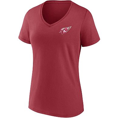 Women's Fanatics Branded Cardinal Arizona Cardinals Team Mother's Day V-Neck T-Shirt