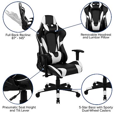 Flash Furniture Gaming Desk & Reclining Gaming Desk Chair 2-piece Set