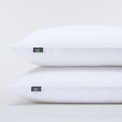 Serta® Simply Clean 2-Pack Antimicrobial Medium Density Pillow