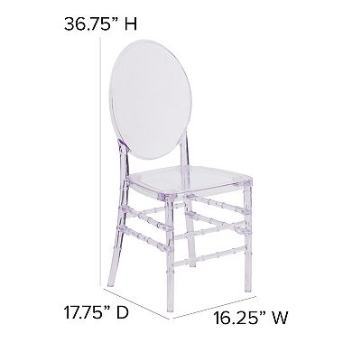 Flash Furniture Elegance Clear Stacking Florence Dining Chair