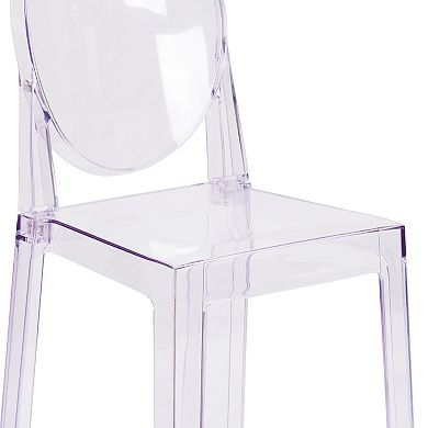 Flash Furniture Ghost Oval Back Dining Chair