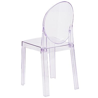 Flash Furniture Ghost Oval Back Dining Chair