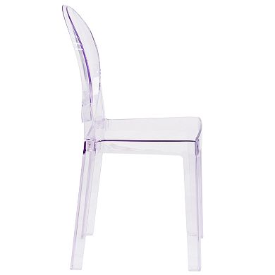 Flash Furniture Ghost Oval Back Dining Chair