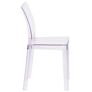 Flash Furniture Ghost Square Back Dining Chair