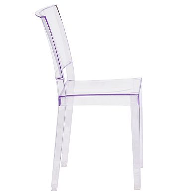 Flash Furniture Phantom Transparent Stacking Dining Chair