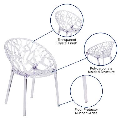 Flash Furniture Specter Transparent Stacking Accent Chair