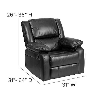 Flash Furniture Harmony Series Chocolate Brown Microfiber Recliner