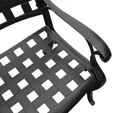 Oakland Living Modern Outdoor Cast Aluminum Patio Dining Chair