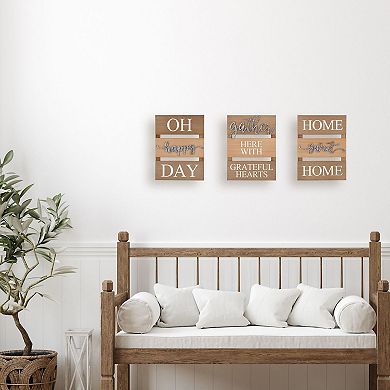 Elements Home Sweet Home Wall Decor 3-piece Set