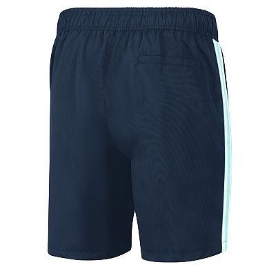 Men's G-III Sports by Carl Banks Deep Sea Blue Seattle Kraken Sand Beach Swim Shorts