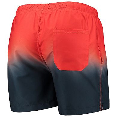 Men's FOCO Orange/Navy Chicago Bears Dip-Dye Swim Shorts