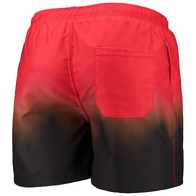 Men's FOCO Orange/Brown Cleveland Browns Dip-Dye Swim Shorts