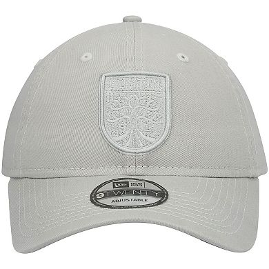 Men's New Era Gray Austin FC Logo Core Classic 9TWENTY Adjustable Hat
