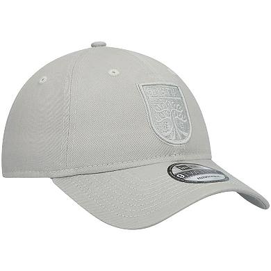 Men's New Era Gray Austin FC Logo Core Classic 9TWENTY Adjustable Hat