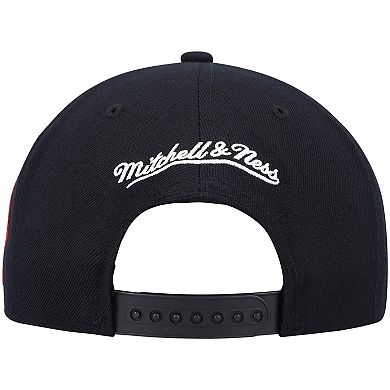 Men's Mitchell & Ness Black Toronto Raptors Hardwood Classics Script 2.0 Snapback Hat