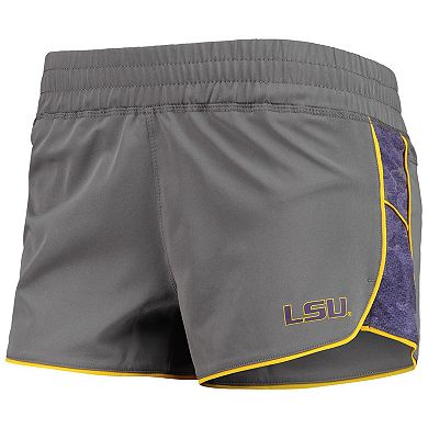 Women's Colosseum Gray/Purple LSU Tigers Pamela Lined Shorts