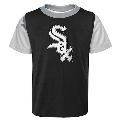 Newborn & Infant Black/ Chicago White Sox Pinch Hitter T-Shirt & Shorts Set