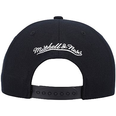 Men's Mitchell & Ness Black Indiana Pacers Hardwood Classics Script 2.0 Snapback Hat