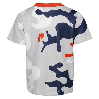 Newborn & Infant Orange/Navy Detroit Tigers Pinch Hitter T-Shirt & Shorts Set