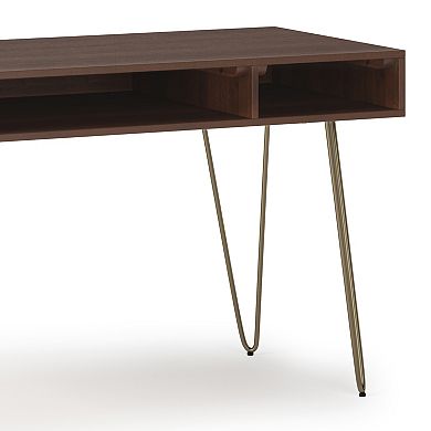 Simpli Home Hunter 60-in. Solid Mango Wood Desk