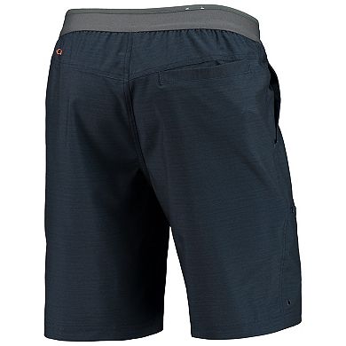 Men's Columbia Heathered Navy Auburn Tigers Twisted Creek Omni-Shield Shorts