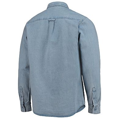 Men's The Wild Collective Blue Austin FC Denim Button-Down Long Sleeve Shirt