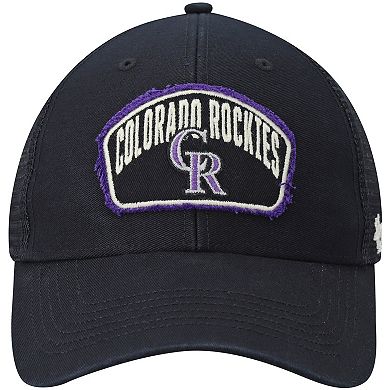 Men's '47 Black Colorado Rockies Cledus MVP Trucker Snapback Hat