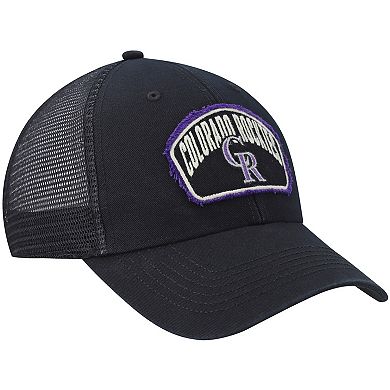 Men's '47 Black Colorado Rockies Cledus MVP Trucker Snapback Hat