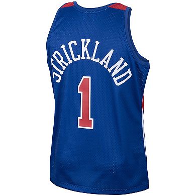 Men's Mitchell & Ness Rod Strickland Royal Washington Bullets 2001/02 Hardwood Classics Swingman Jersey