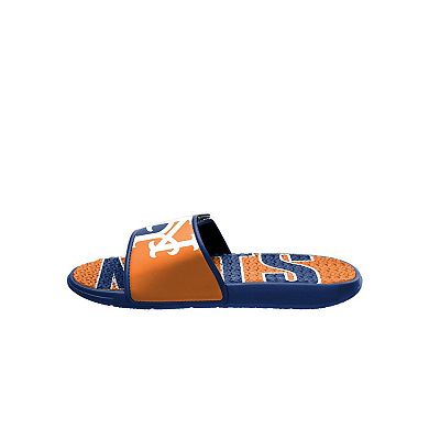 Men's FOCO New York Mets Logo Gel Slide Sandals