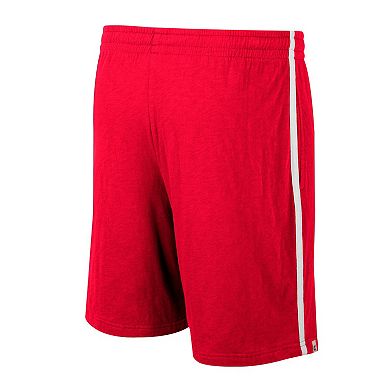 Men's Colosseum Red Wisconsin Badgers Thunder Slub Shorts