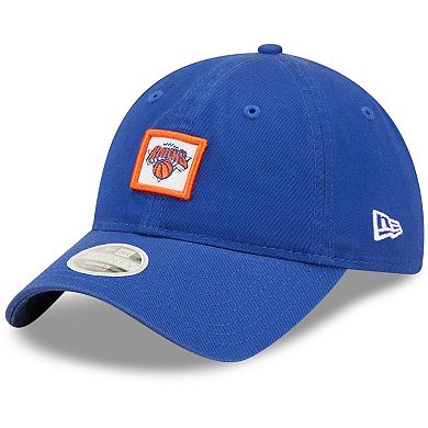 Women's New Era Blue New York Knicks Mini Patch 9TWENTY Adjustable Hat