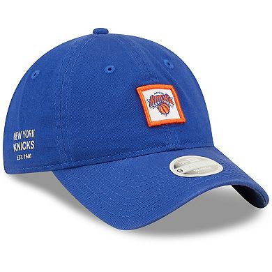 Women's New Era Blue New York Knicks Mini Patch 9TWENTY Adjustable Hat