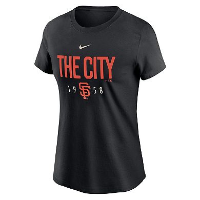 Women's Nike Black San Francisco Giants Local Team T-Shirt