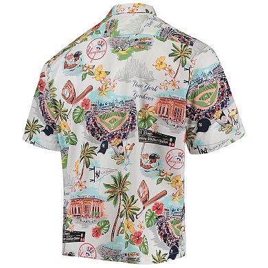 Men's Reyn Spooner White New York Yankees Scenic Button-Up Shirt