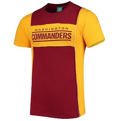 Men's Refried Apparel Burgundy Washington Commanders Split Side T-Shirt
