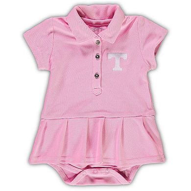 Infant Garb Pink Tennessee Volunteers Caroline Cap Sleeve Polo Romper