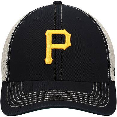 Men's '47 Black Pittsburgh Pirates Trawler Clean Up Trucker Snapback Hat