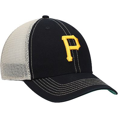 Men's '47 Black Pittsburgh Pirates Trawler Clean Up Trucker Snapback Hat