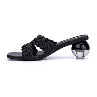 Olivia Miller Jackie Women's Heeled Slide Sandals
