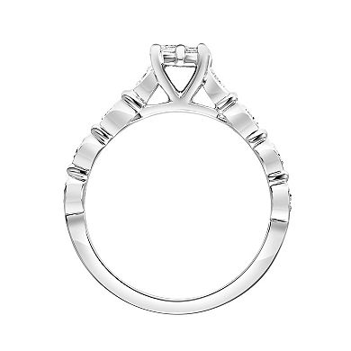 Love Always 10k White Gold 1/3 Carat T.W. Diamond Engagement Ring