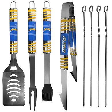 Los Angeles Chargers Tailgater 8-Piece BBQ Grill Set
