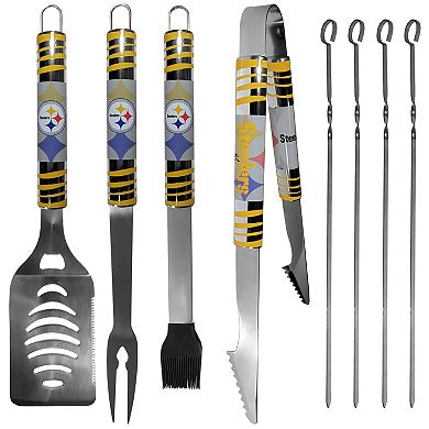 Pittsburgh Steelers Tailgater 8-Piece BBQ Grill Set