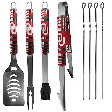 Oklahoma Sooners Tailgater 8-Piece BBQ Grill Set