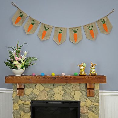 National Tree Company Carrots Easter Banner Wall Decor