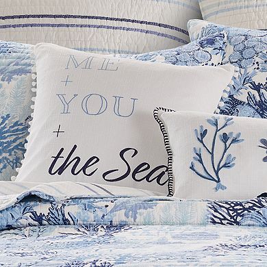 Levtex Home Reef Dream Me You Sea Feather-fill Throw Pillow